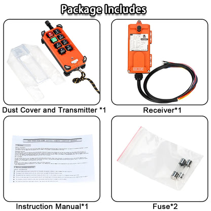 F21-E1B Top Quality Industrial Remote Controller Switches AC220V 380V 110V DC 12V 24V 36V Hoist Crane Control Lift Crane Lift