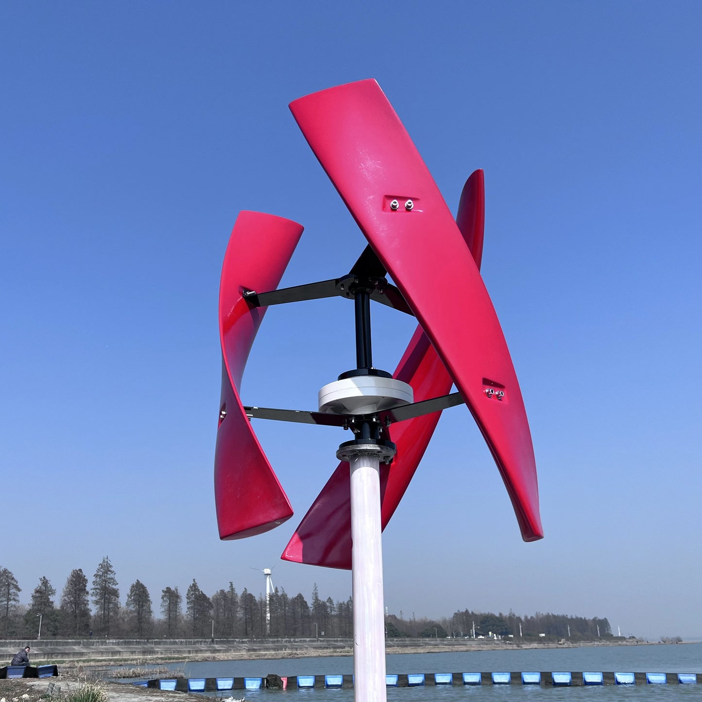 New Arrival Facotry 400W 500W 600W 12V/24V/48V Vertical Axis Wind Turbine Generator MPPT Controller Free Energy For Home Use