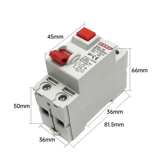 2P 4P 10/30/100/300mA Type A RCCB RCD ELCB Electromagnetic Residual Current Circuit Breaker Differential Breaker Safety Switch