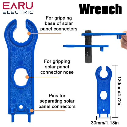 5/10/20/30/50 Pairs DC Solar Connector 1000V 30A Panel Stecker IP67 Waterproof Connector Kit for Sola PV Cable with 2Pcs Spanner