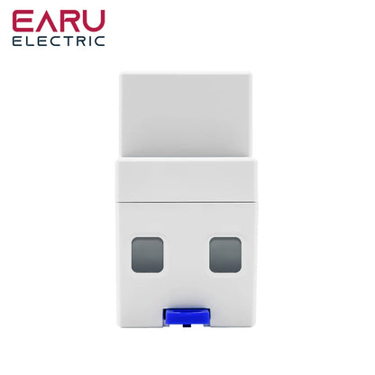 AC 230V 110V 50/60Hz Digital Single Phase Reset Zero Energy Meter kWh Voltage Current Power Consumption Meter Wattmeter Din Rail