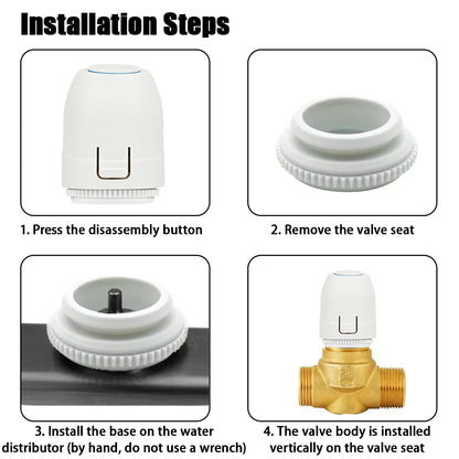 Floor Heating Valve NC AC 230V M30*1.5mm Electric Thermal Actuator Manifold For Underfloor Heating TRV Thermostatic Radiator
