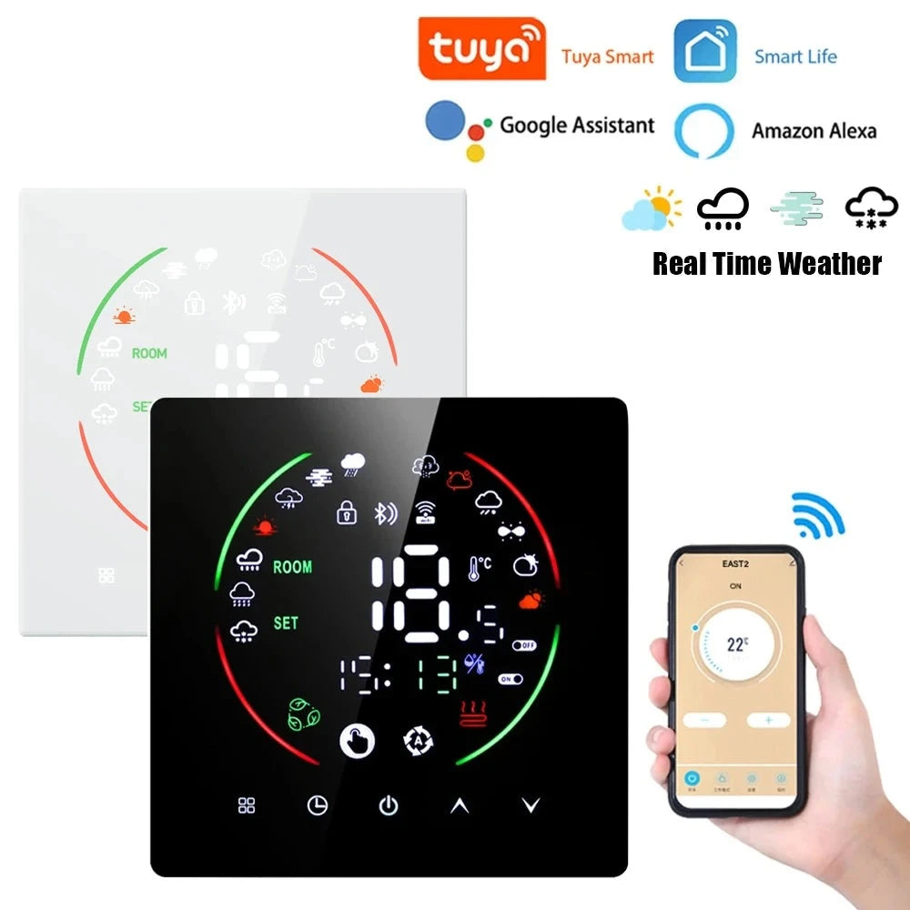 Tuya WiFi Smart Thermostat Electric Floor Heating TRV Water Gas Boiler Temperature Voice Remote Controller for Google Home Alexa