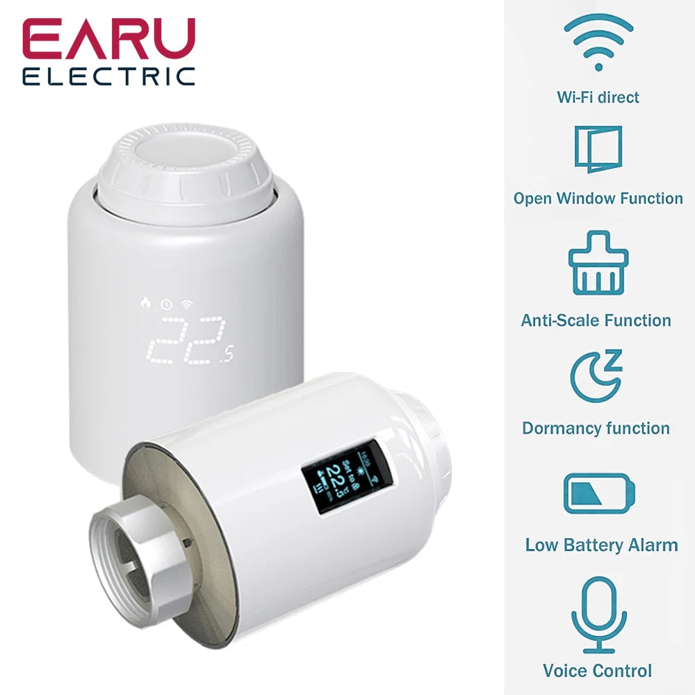 eWeLink App Smart ZigBee Thermostat Radiator TRV Programmable Actuator Heating Remote Temperature Controller Alexa Google Home
