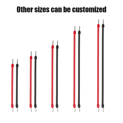 10 Pairs Red Black 15CM 2.5mm² 14AWG Photovoltaic PV Solar Cable Wire with E6012 Terminals for Solar Power Combiner Box Wiring