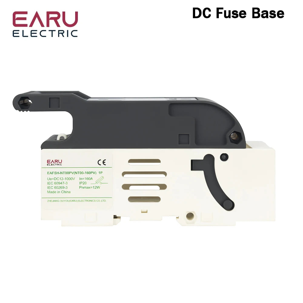 1Pcs Fuse Disconnector Switch for 100A 160A NT00 Battery Fuse Plug-in Knife Type Installation Suitable DC 12V-1000V AC 500V 690V
