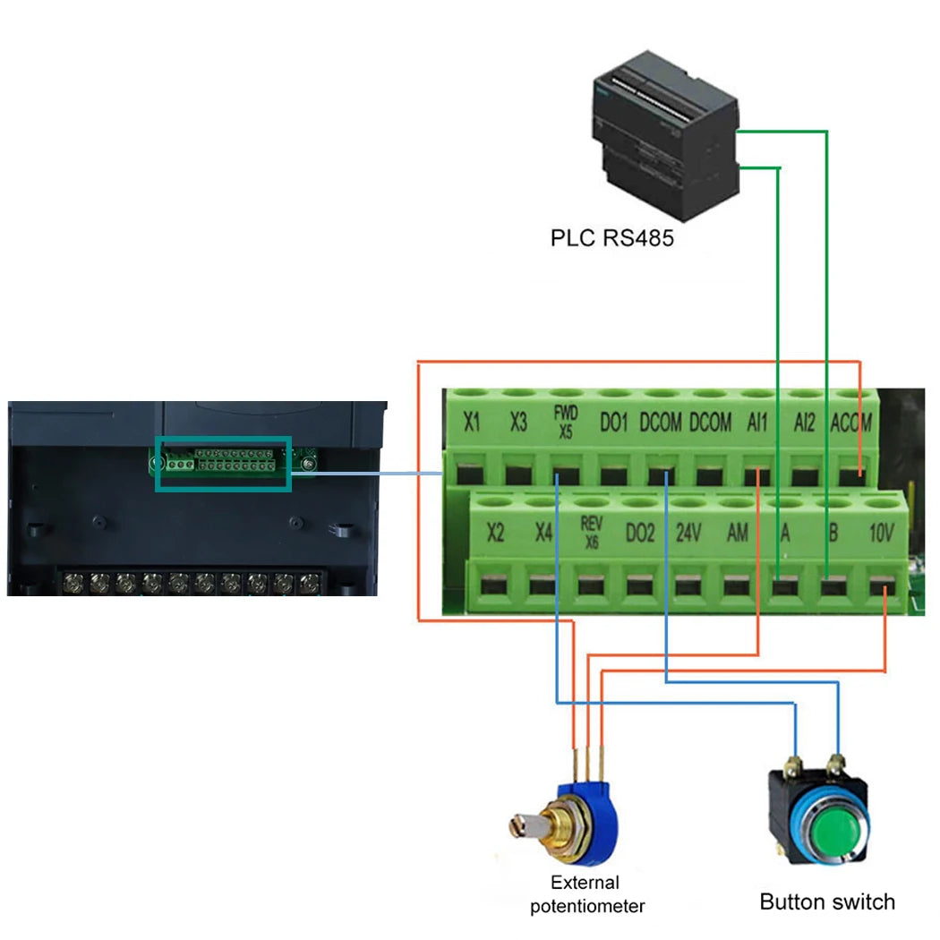 VFD Inverter Frequency converter 37kw 50HP 3Phase AC380-415V Vector Control for 30kw mixer motor