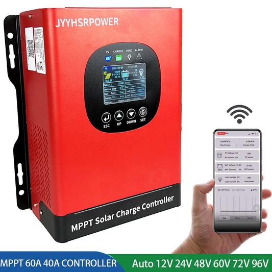 30A 40A 50A 60A 230VDC MPPT Solar Controller With WIFI Monitor by 54 Energy - Renewable Energy Store