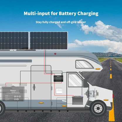 12V 50A Fast Charge AGM Deep Cycle GEL Lead-Acid Charger MPPT DC to DC