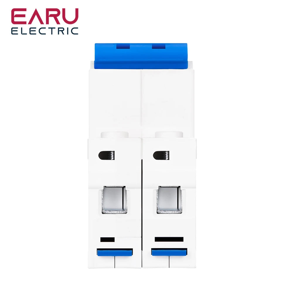 2P Type C AC230V MCB Leakage Protector RCBO Overload Short Circuit Protection Residual Current Circuit Breaker Switch RCCB RCD