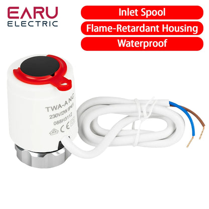 Floor Heating Valve NC AC 230V M30*1.5mm Electric Thermal Actuator Manifold For Underfloor Heating TRV Thermostatic Radiator