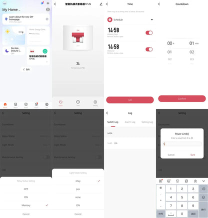 2P Tuya WiFi Smart Circuit Breaker MCB Timer Relay Switch Remote Control AC 63A 16A Power-off Memory Alexa Google Home Assistant