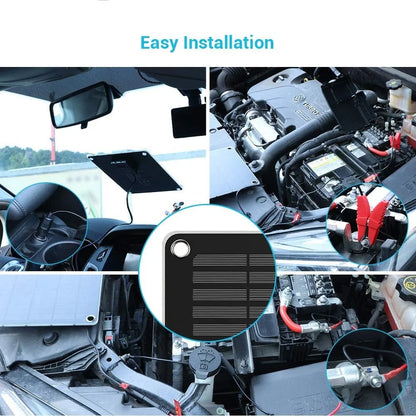 5 Watts Portable Solar Battery Charger Maintainer, Backup for Car Boat