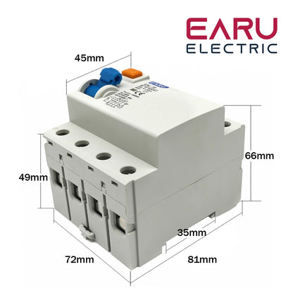 2P 4P 10/30/100/300mA Type AC RCCB RCD ELCB Electromagnetic Residual Current Circuit Breaker Differential Breaker Safety Switch