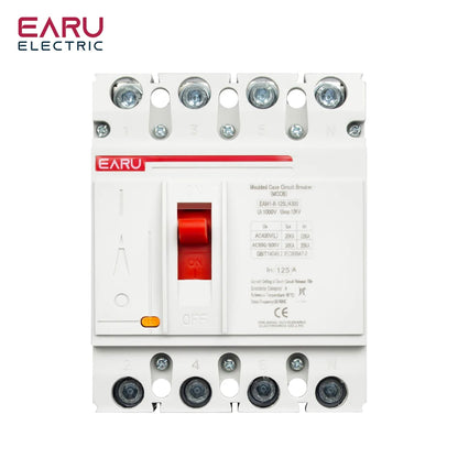 3P 4P AC 400V 100A-630A MCCB Solar Moulded Case Circuit Breaker Overload Protection Switch Protector for Solar PV Photovoltaic