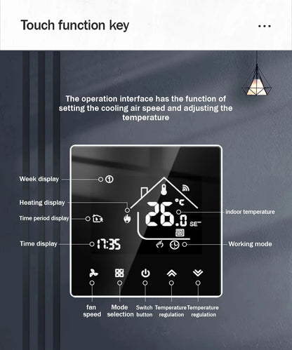 X5 TUYA APP WiFi Smart Thermostat Temperature Controller Floor Heating TRV Water Gas Boiler Remote Control for Alexa Google Home