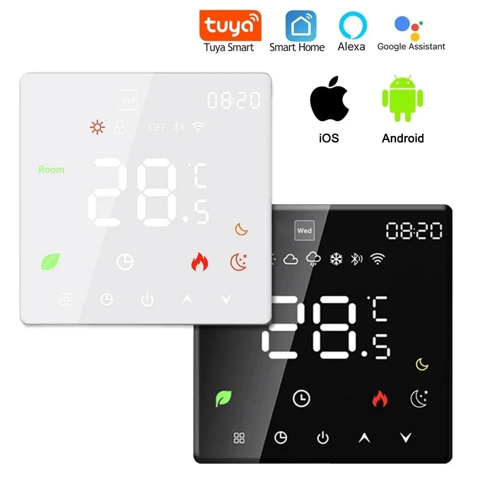 Tuya WiFi Smart Thermostat Electric Floor Heating TRV Water Gas Boiler Temperature Voice Remote Controller for Google Home Alexa