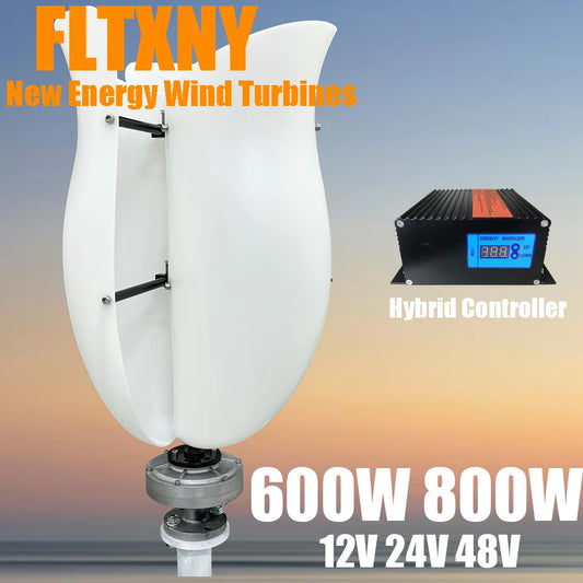 800W Wind Vertical Turbine Generator With  MPPT Controller Low Wind Star 12V 24V 48v Alternative Energy Generators
