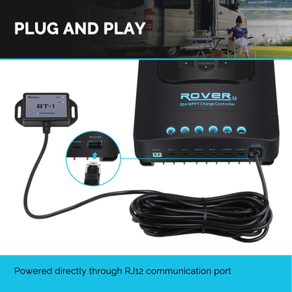 RJ12 Communication Port Compatible Rover/Wanderer/Adventurer Charge Controlle