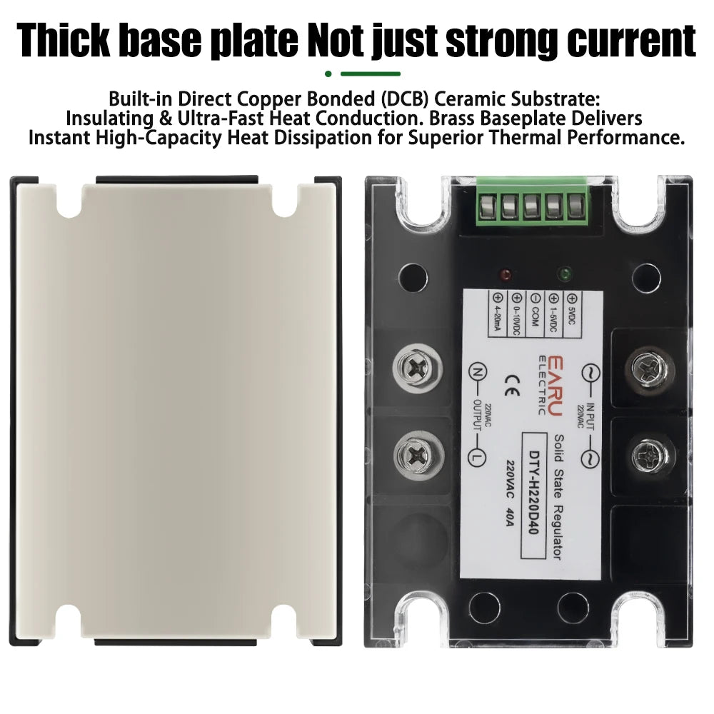 AC 220V Single Phase Full Isolation Voltage Regulator Module 25A-200A With Heat Sink Fan Kit - SMT DCB High Precision Industrial