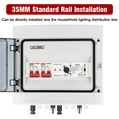 eWeLink WiFi Smart Remote Control 2P 125A AC 230V ATS Dual Power Automatic Transfer Electrical Selector Switch Uninterrupted