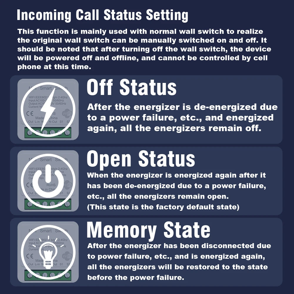 Tuya App 16A 2 Way DIY Mini WiFi Smart Switch Breaker Module Timer Relay Voice Wireless Remote Control for Alexa Google Home