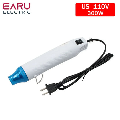 EU US 110V 220V DIY Using Heat Gun Electric Power Tool Hot Air 300W Temperature Gun With Supporting Seat Shrink Plastic DIY Tool