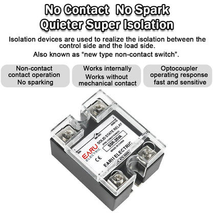 SSR-10VA 25VA 40VA Solid State Relay Voltage Regulator SSR 10-150A  AC 380V Output Potentiometer for PID Temperature Controller