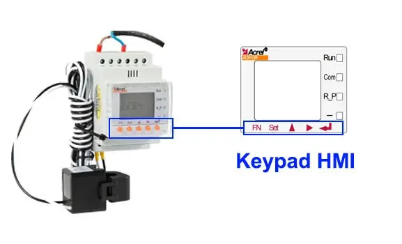 Acrel ACR10R-D16 Bidirectional Single Phase Energy Meter with 120A Split Core Ct RS485 Modbus-RTU for Solar Solis Inverter