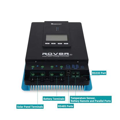 100A MPPT Solar Charge Controller DC to DC Charger LCD Display