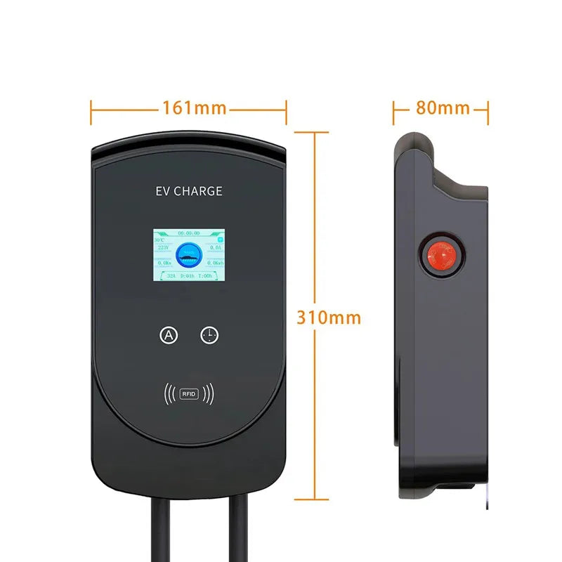 DIBO EV Charging Station 32A Electric Vehicle Car Charger EVSE Wallbox Wallmount 7.6/11/22KW Type 2 Cable IEC62196 APP Control 54 Energy - Renewable Energy Store
