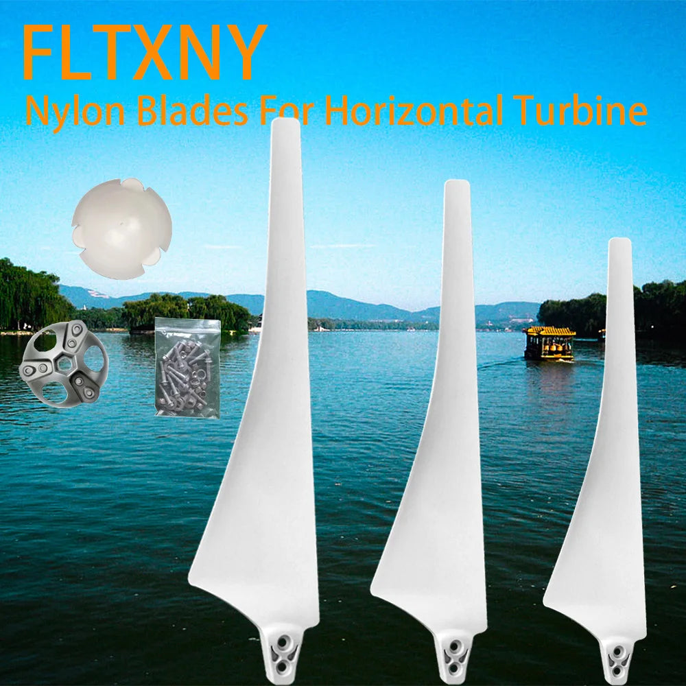 FLTXNY Wind Power Generatore Blade 530mm 550mm 580mm 630mm High Strength Nylon Blades Horizontal 400W-1000W DIY For Wind Trubine