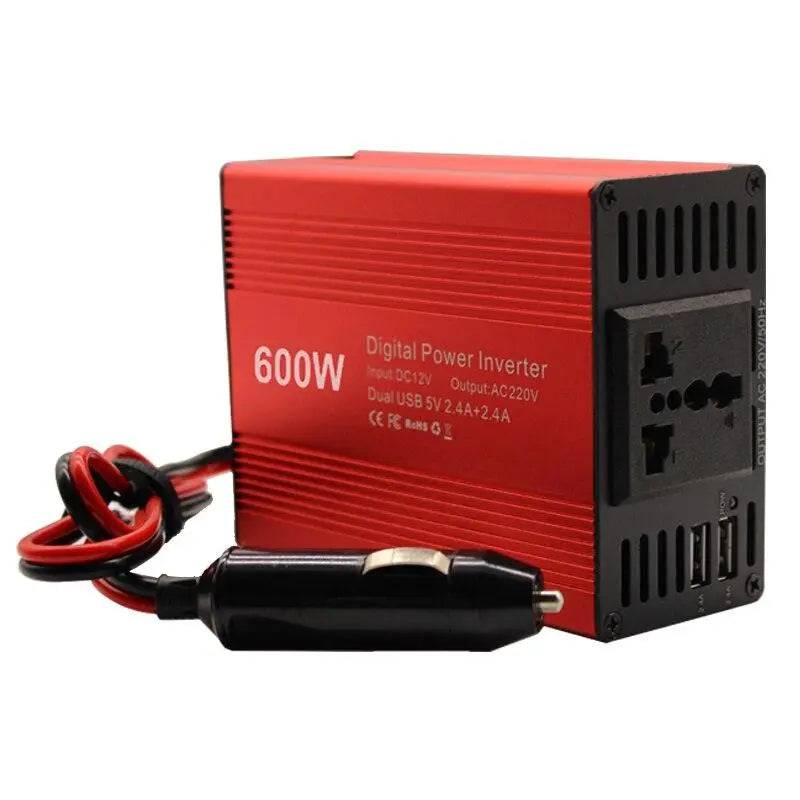 Power Converter Modified Sine Wave Universal Socket  12V /  220V / 600W - 54 Energy - Renewable Energy Store