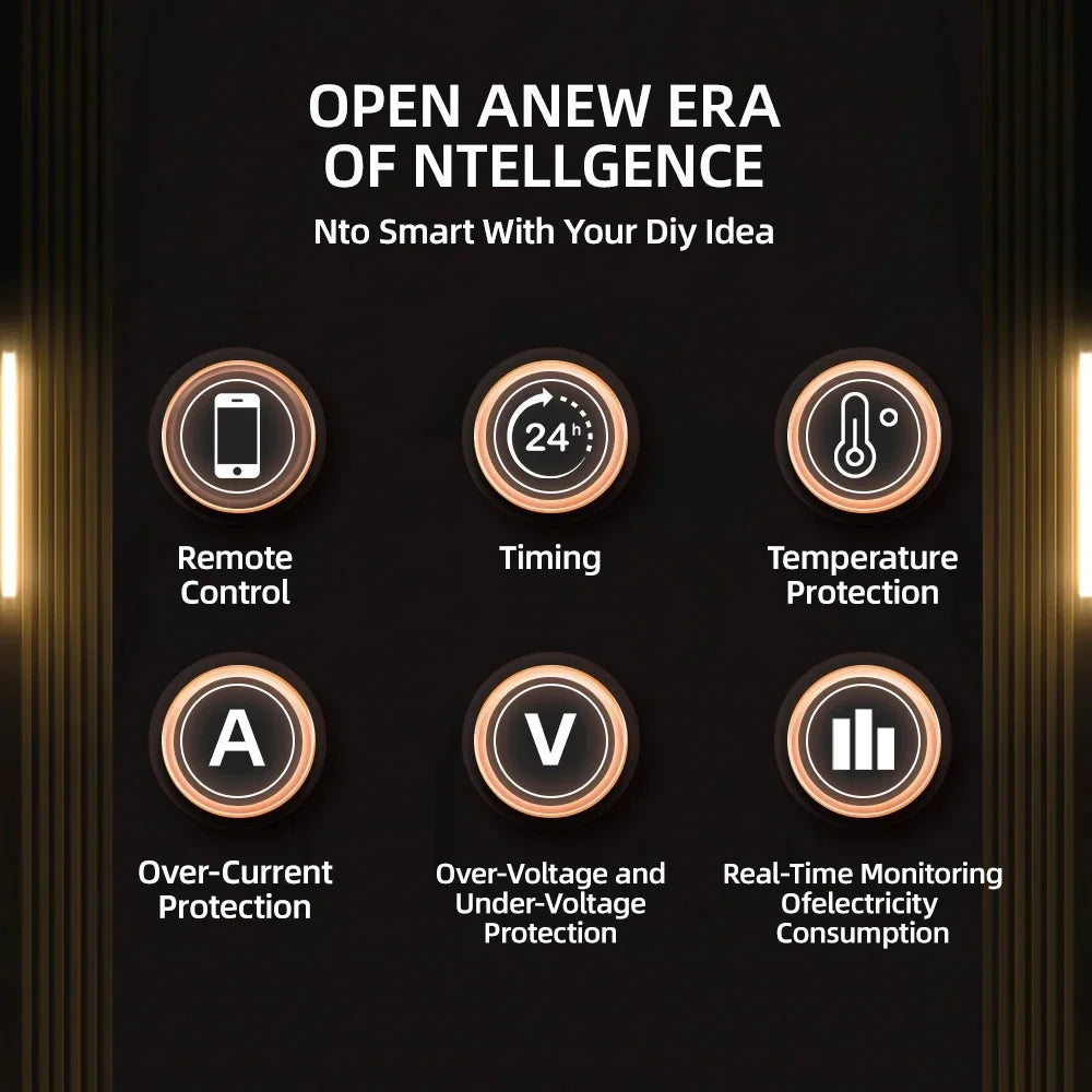 Tuya ZigBee WiFi Smart Circuit Breaker 1P+N 63A MCB Timer Relay Switch Energy Meter kWh Voltage Current Protector Remote Control