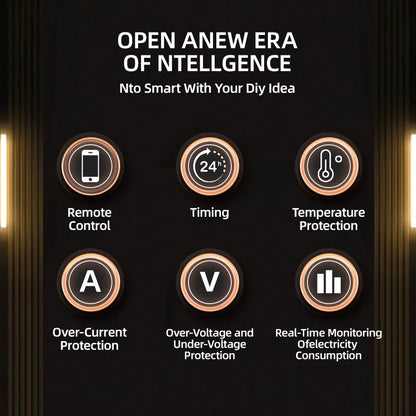 Tuya ZigBee WiFi Smart Circuit Breaker 1P+N 63A MCB Timer Relay Switch Energy Meter kWh Voltage Current Protector Remote Control