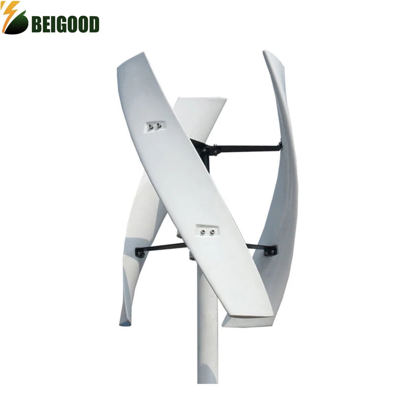 Factory 5000W 12V 24V 48V Vertical Wind Power Turbine Generator 5KW Low Noise Windmill for Home Farm With MPPT Charge Controller