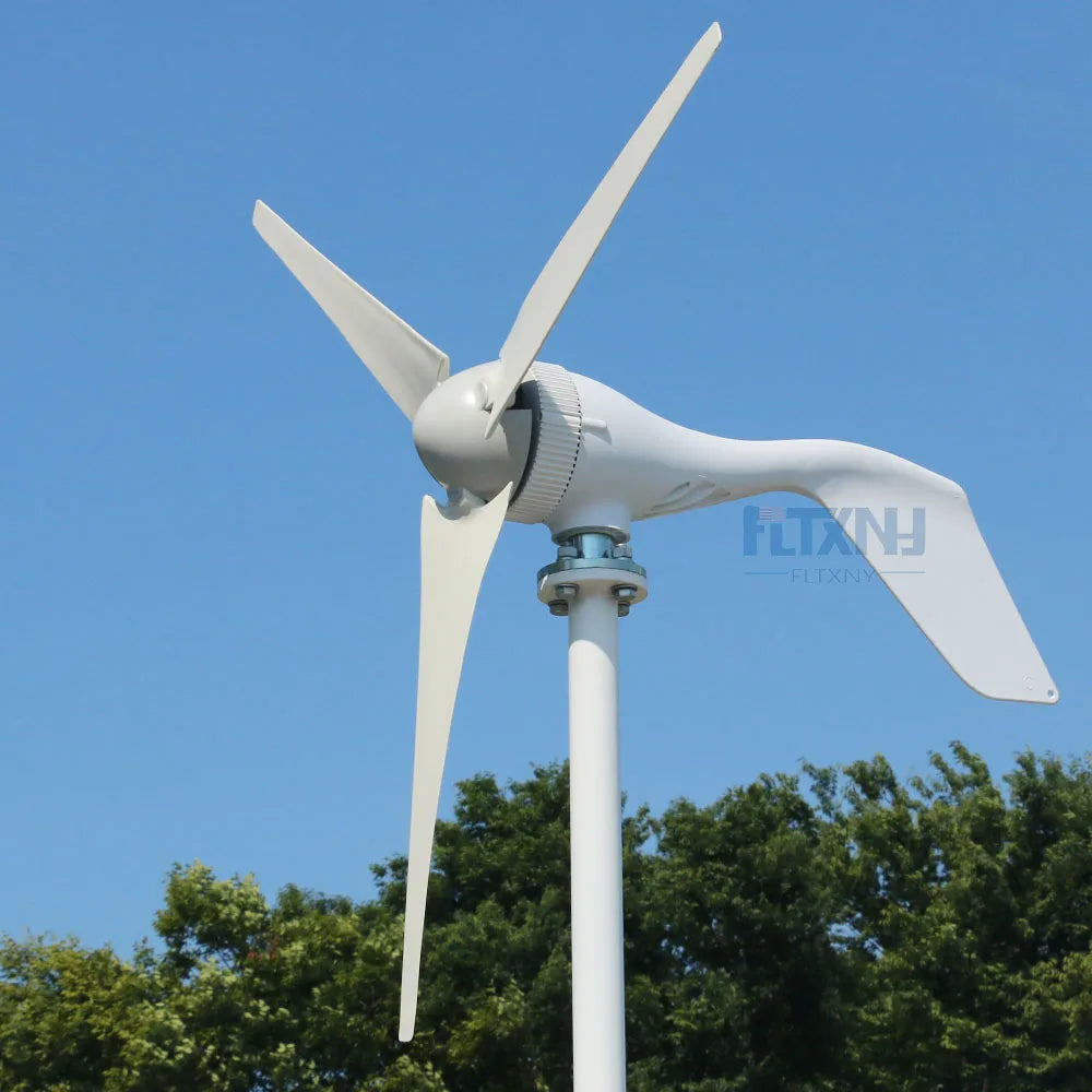 New Micro wind turbine generator 400w 12v 24v horizontal low noise with high efficient 3 blades or 5 blades