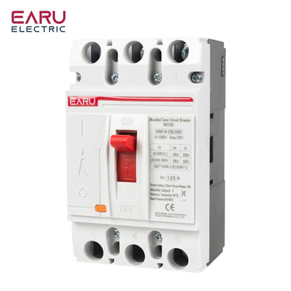 3P 4P AC 400V 100A-630A MCCB Solar Moulded Case Circuit Breaker Overload Protection Switch Protector for Solar PV Photovoltaic