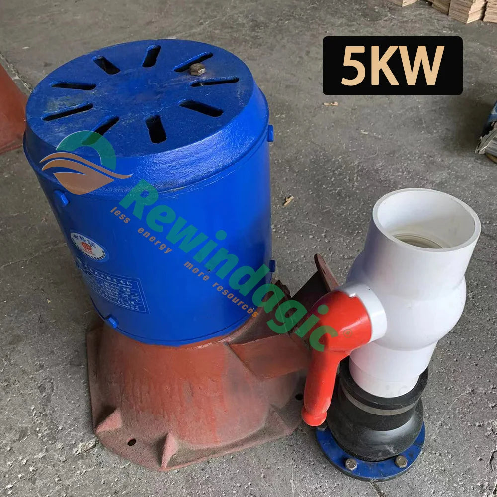 3KW 5KW 10KW Electric Water Turbine Hydroelectric Generator 220V Alternative Power Energy Generator Lighting Charging 5000W
