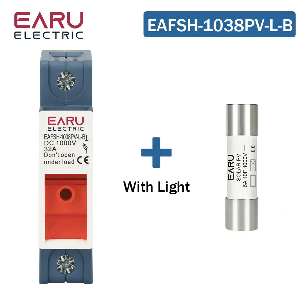 1P 2P 3P 4P Solar DC Fuse Holder High Voltage Solar PV DC 1000V Photovoltaic 6A-32A Photovoltaic System Protection Protector gPV