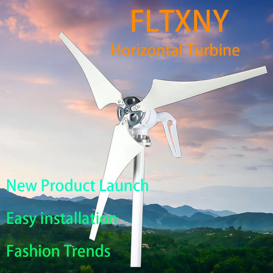 New Energy 3 5 6 Blades Windmill Wind Turbine Generator 3000W 5000W 12v 24v With MPPT controller For Homeuse Street Lamps