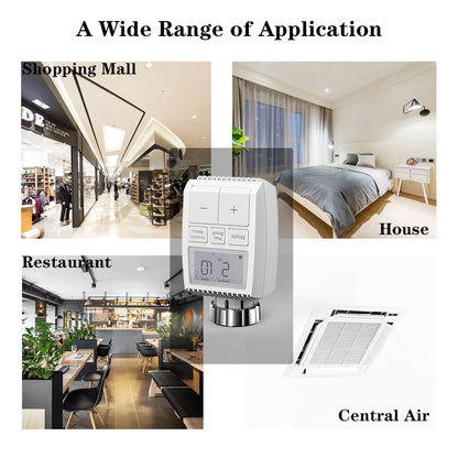 TV01 Manual Version Programmable Thermostat Timer TRV Radiator Valve Actuator Temperature Controller