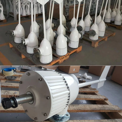 FLTXNY 6000w Windmill Turbine Generator Kit 6kw Power 3Blade 24V 48V With MPPT Controller Off Grid Inverter System ModelM6