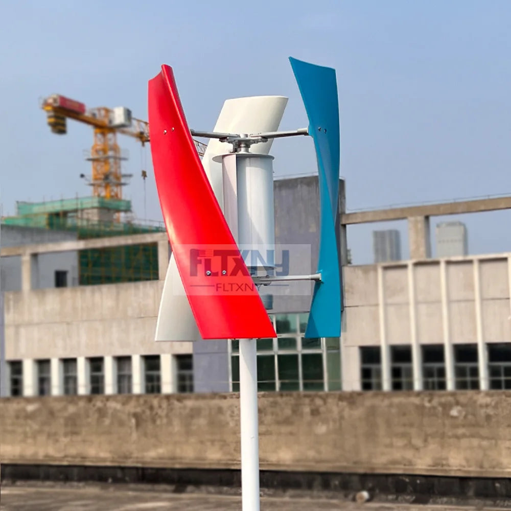 Wind Power Turbine Generator 2000W 12/24/48V 3 Blades Windmill Vertical Axis For Home Streetlight use with MPPT Controller - 54 Energy - Renewable Energy Store