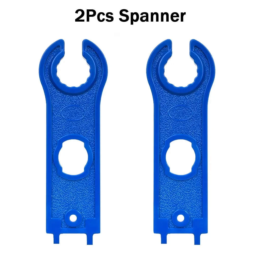 5 Pairs Connectors DC 1000V 30A Panel Branch PV Photovoltaic Wire/Board Terminal Box Inverter IP67 Waterproof and Spanner