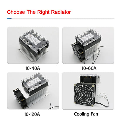 Three Phase AC Voltage Regulating Module Power Regulator Thyristor 380V Solid State Relay Dimming 25A-400A Potentiometer Control