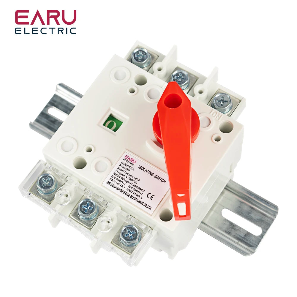 3P AC420/690V 100A 160A 250A Load Isolation Switch Knife Switch Three-Phase Circuit Breaker In-cabinet Transfer Operation Switch