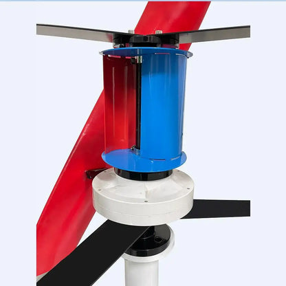 Factory 5000W 12V 24V 48V Vertical Wind Power Turbine Generator 5KW Low Noise Windmill for Home Farm With MPPT Charge Controller
