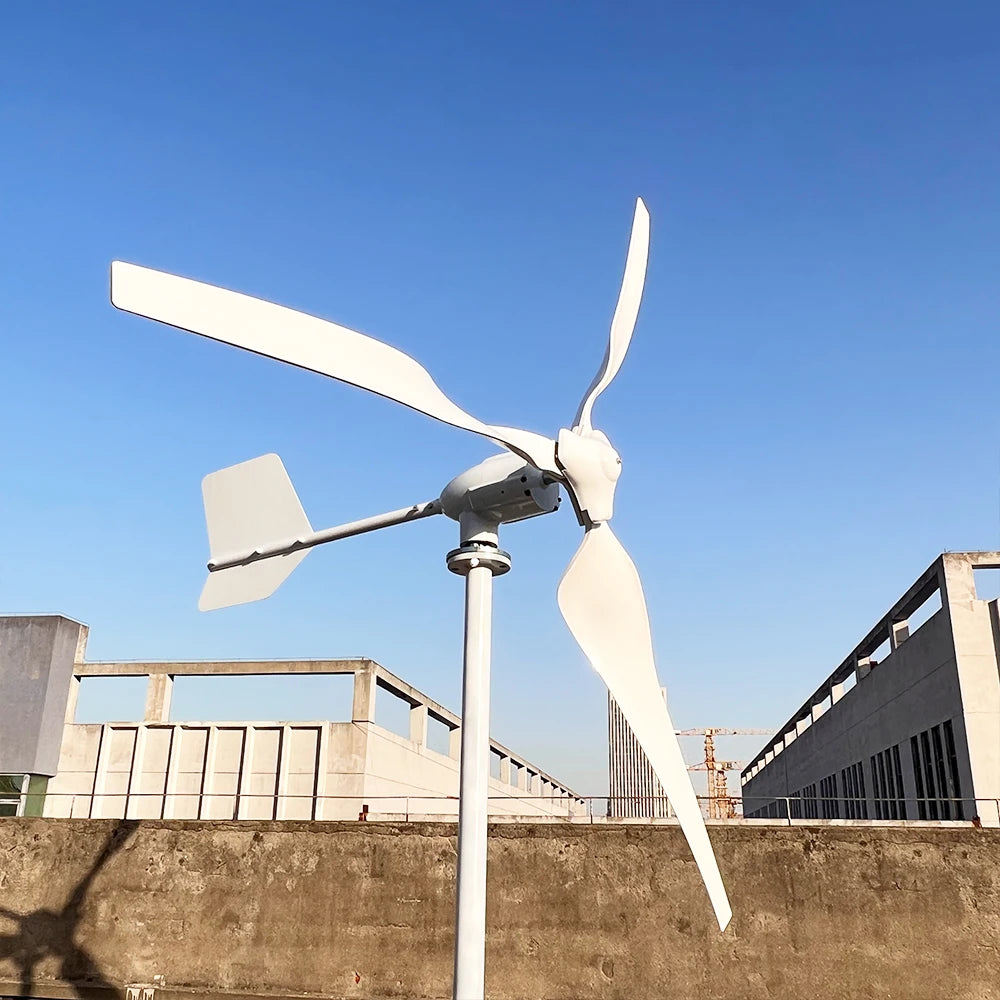 FLTXNY Low Star-up Wind Speed Generator 3KW 4KW 5KW Wind Turbine Generator with 3PCS Blades With 12V/24V/48V MPPT Controller