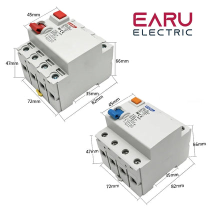 2P 4P 10/30/100/300mA Type A RCCB RCD ELCB Electromagnetic Residual Current Circuit Breaker Differential Breaker Safety Switch